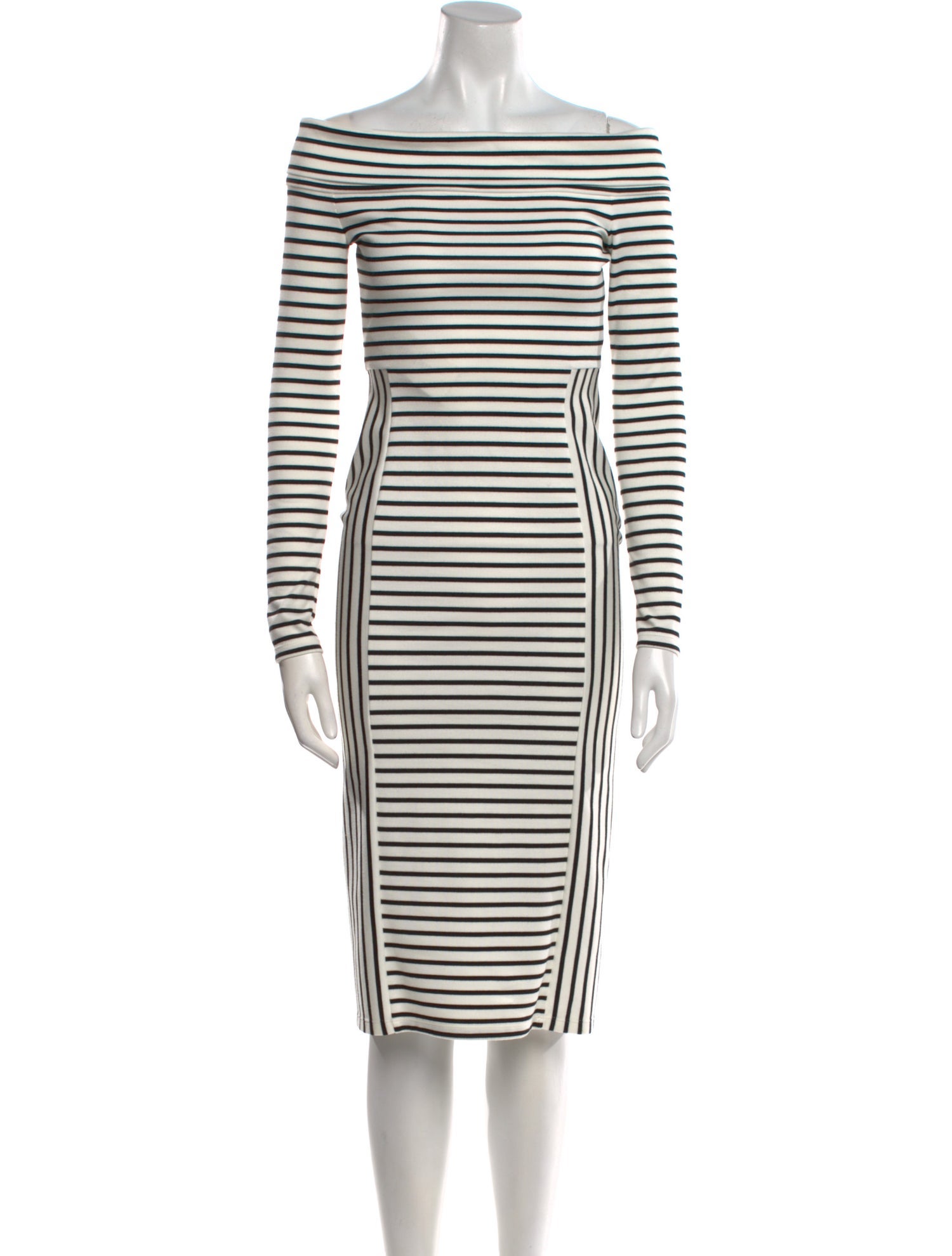 Derek Lam 10 Crosby Striped Knee-Length Dress