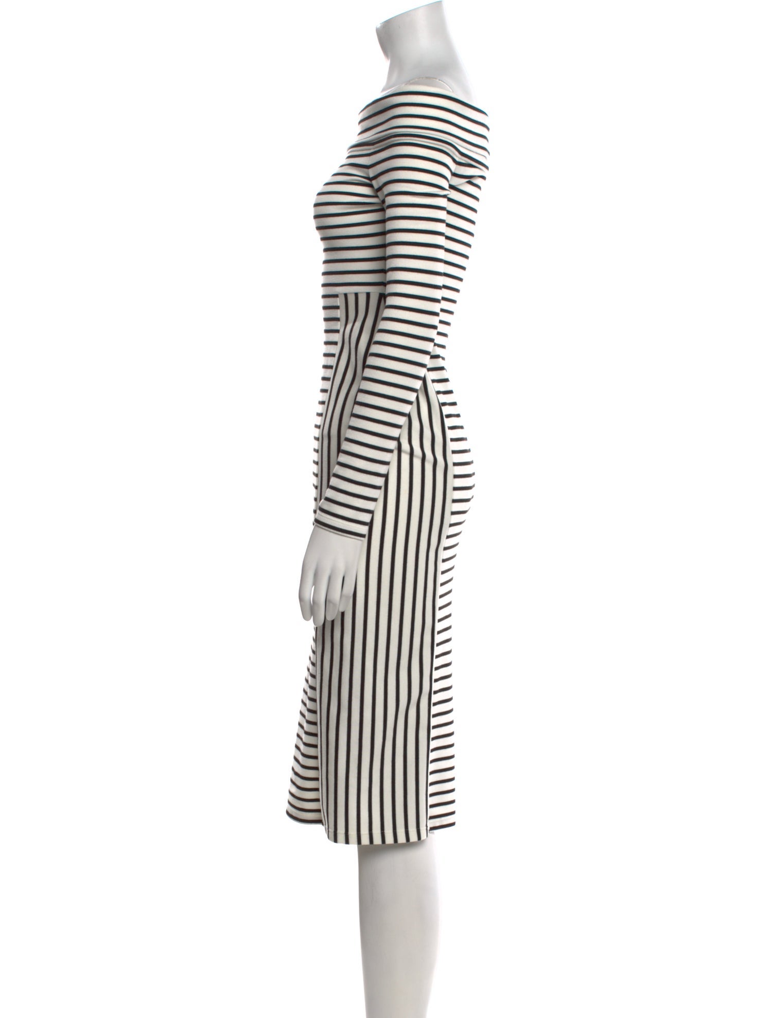 Derek Lam 10 Crosby Striped Knee-Length Dress