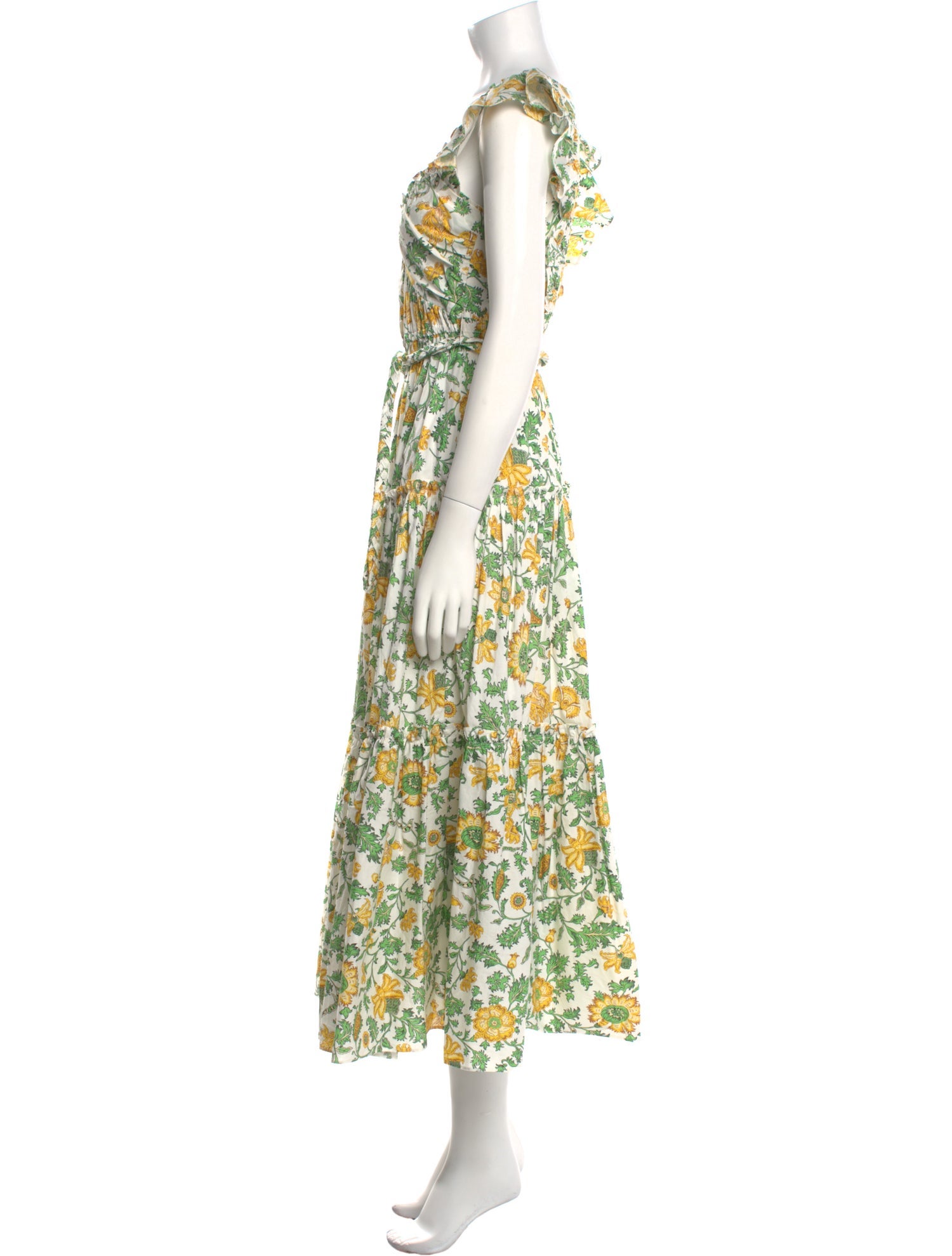 Derek Lam 10 Crosby Floral Print Long Dress