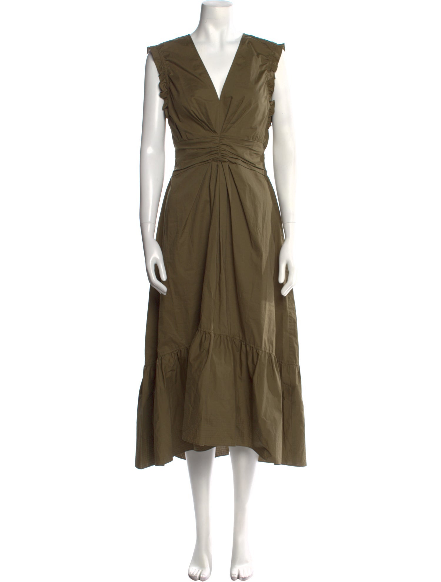 Derek Lam 10 Crosby V-Neck Long Dress