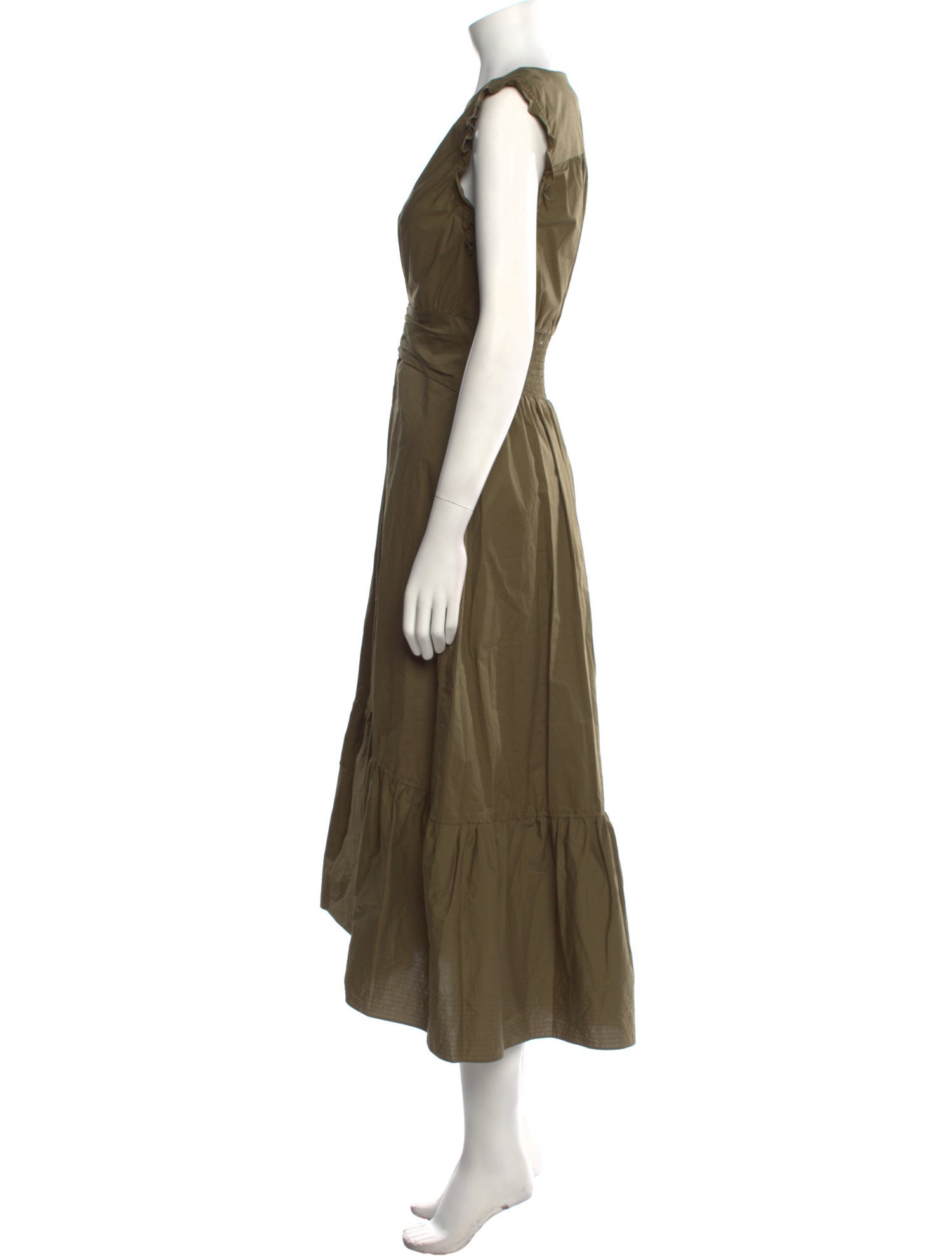 Derek Lam 10 Crosby V-Neck Long Dress