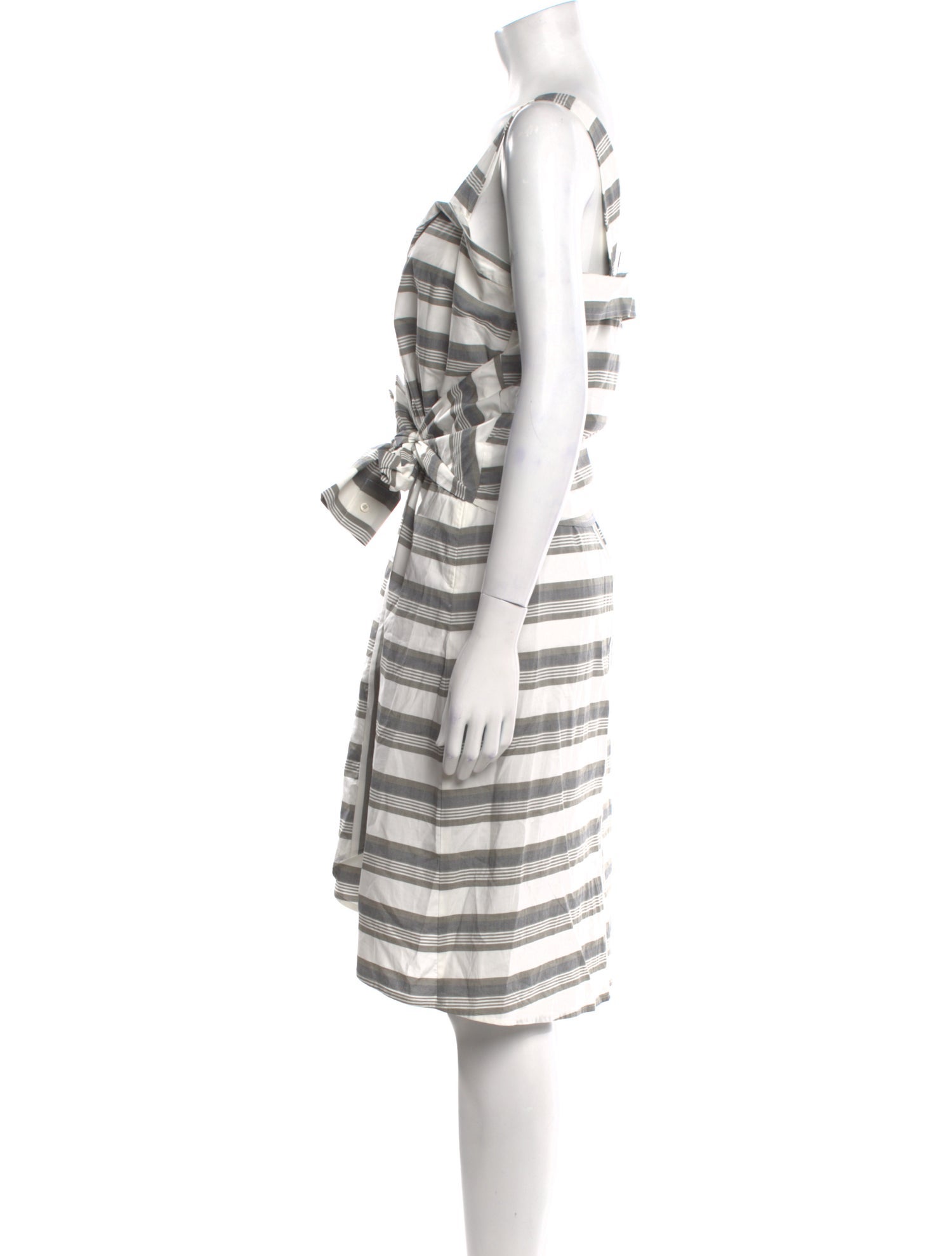 Derek Lam 10 Crosby Striped Midi Length Dress