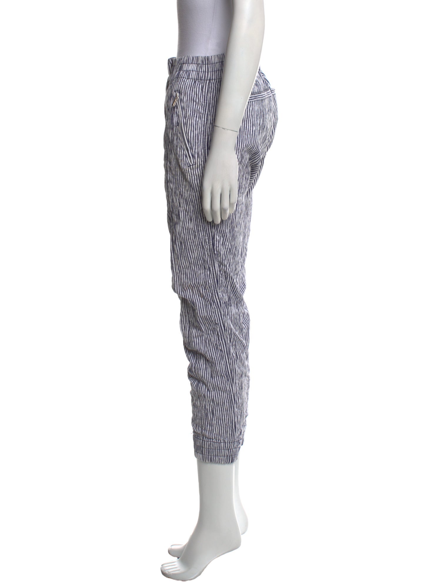 Derek Lam 10 Crosby Striped Skinny Leg Pants