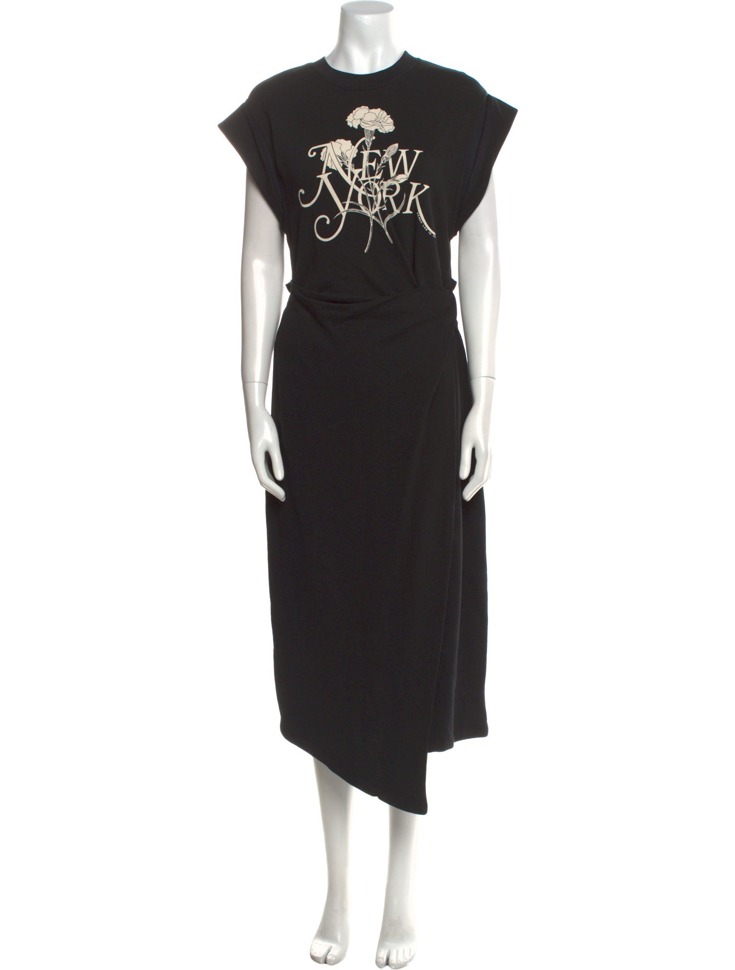 Derek Lam 10 Crosby Graphic Print Midi Length Dress w/ Tags