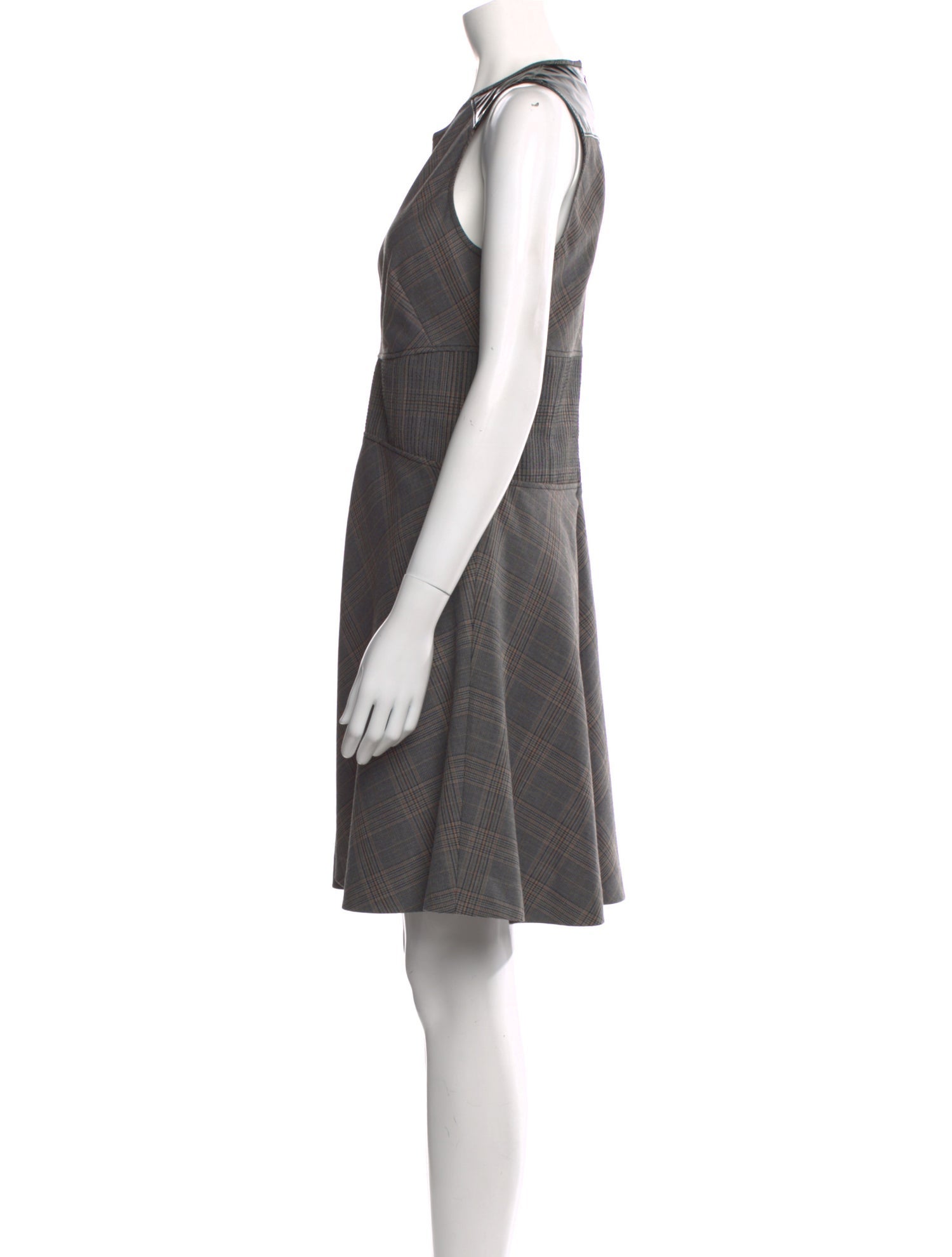 Derek Lam 10 Crosby Plaid Print Mini Dress