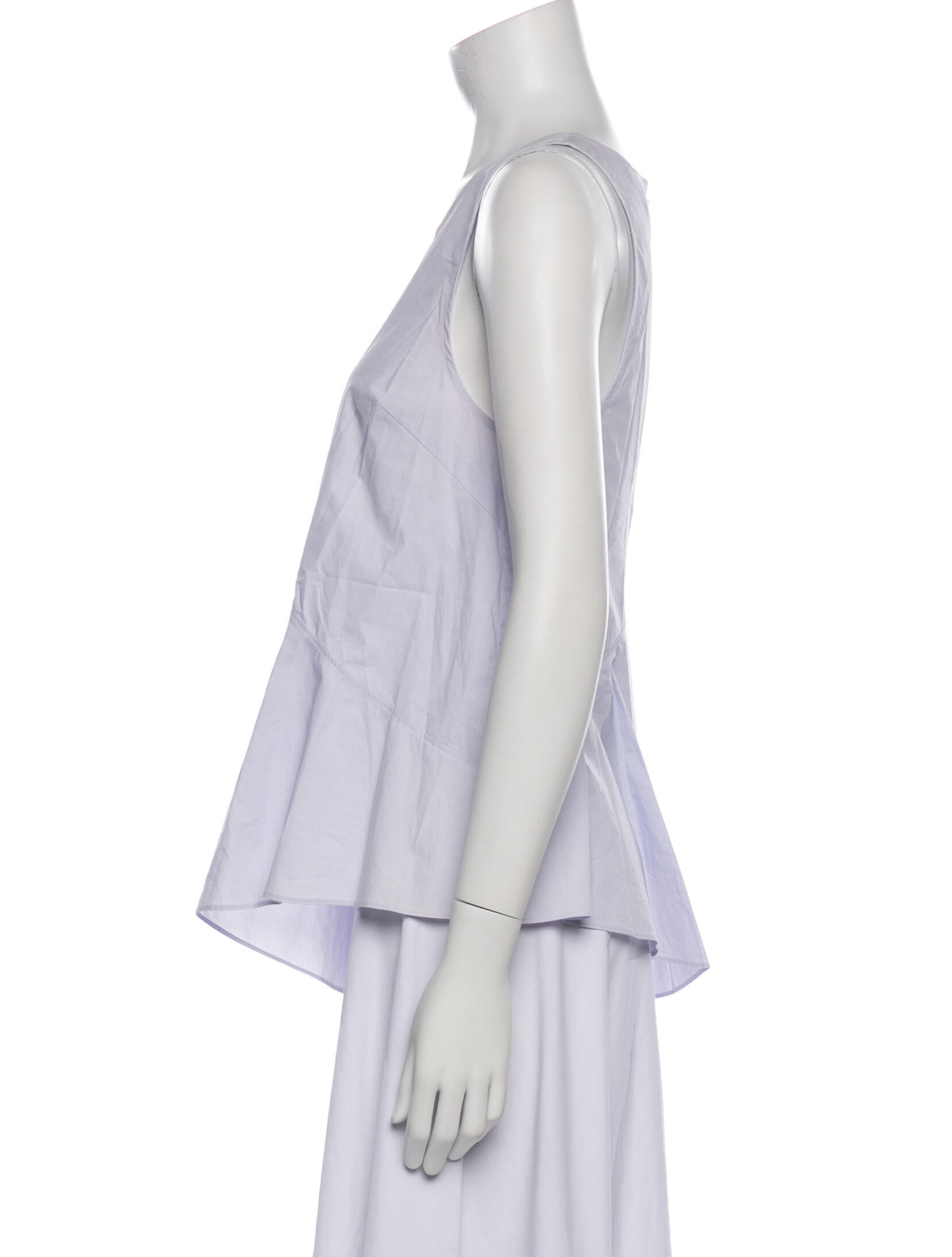 Derek Lam 10 Crosby Scoop Neck Sleeveless Top