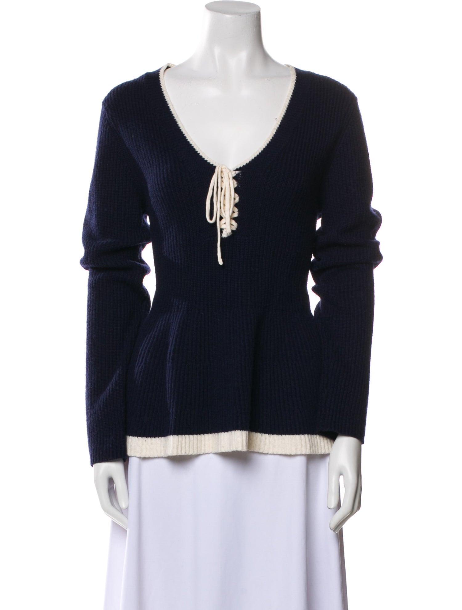 Derek Lam 10 Crosby Wool V-Neck Sweater