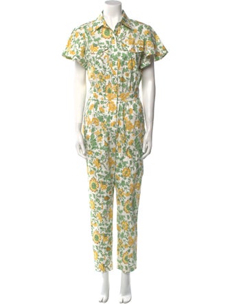 Derek Lam 10 Crosby Floral Print Jumpsuit