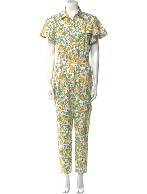 Derek Lam 10 Crosby Floral Print Jumpsuit