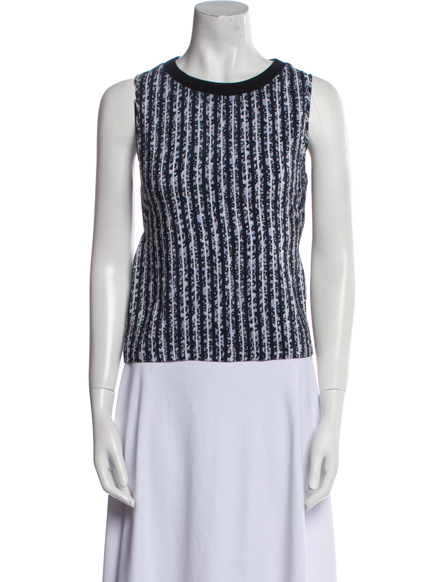 Derek Lam 10 Crosby Silk Striped Top