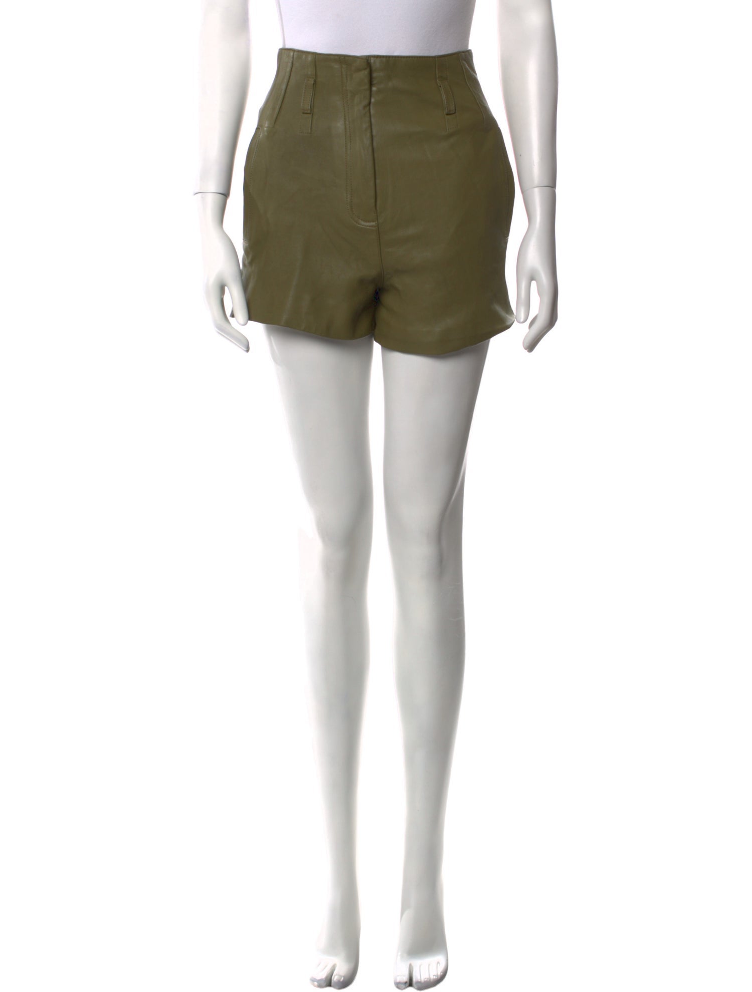 Derek Lam 10 Crosby Leather Mini Shorts