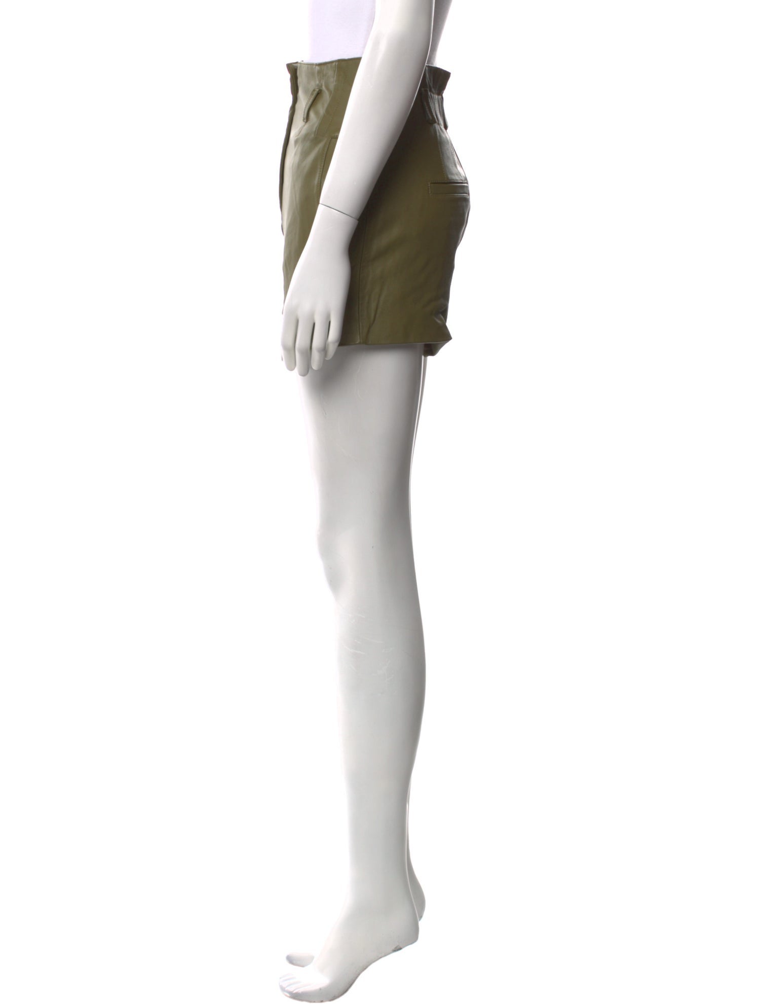 Derek Lam 10 Crosby Leather Mini Shorts