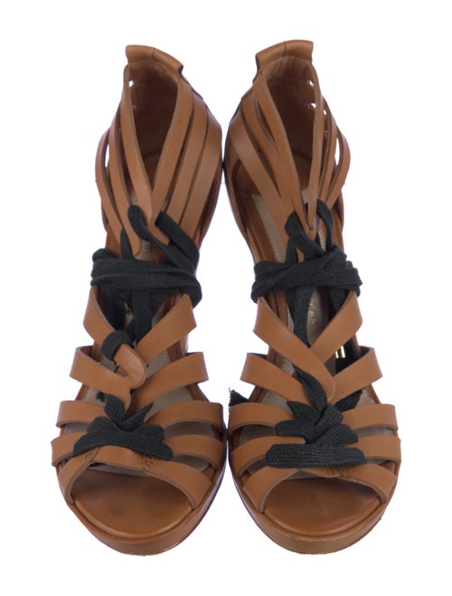 Derek Lam 10 Crosby Leather Colorblock Pattern T-Strap Pumps