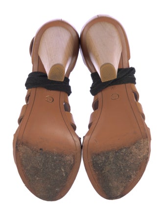 Derek Lam 10 Crosby Leather Colorblock Pattern T-Strap Pumps