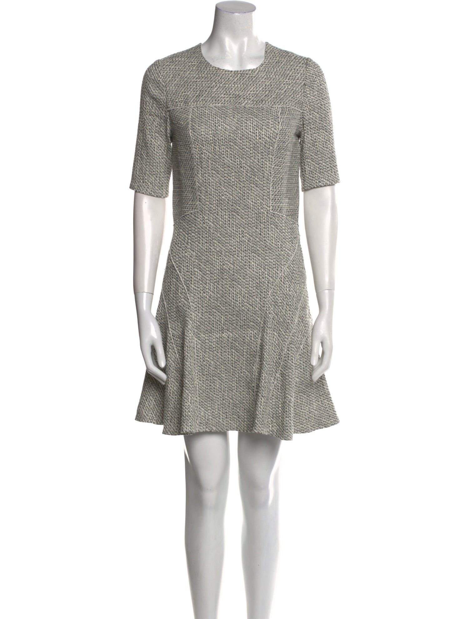 Derek Lam 10 Crosby Tweed Pattern Mini Dress