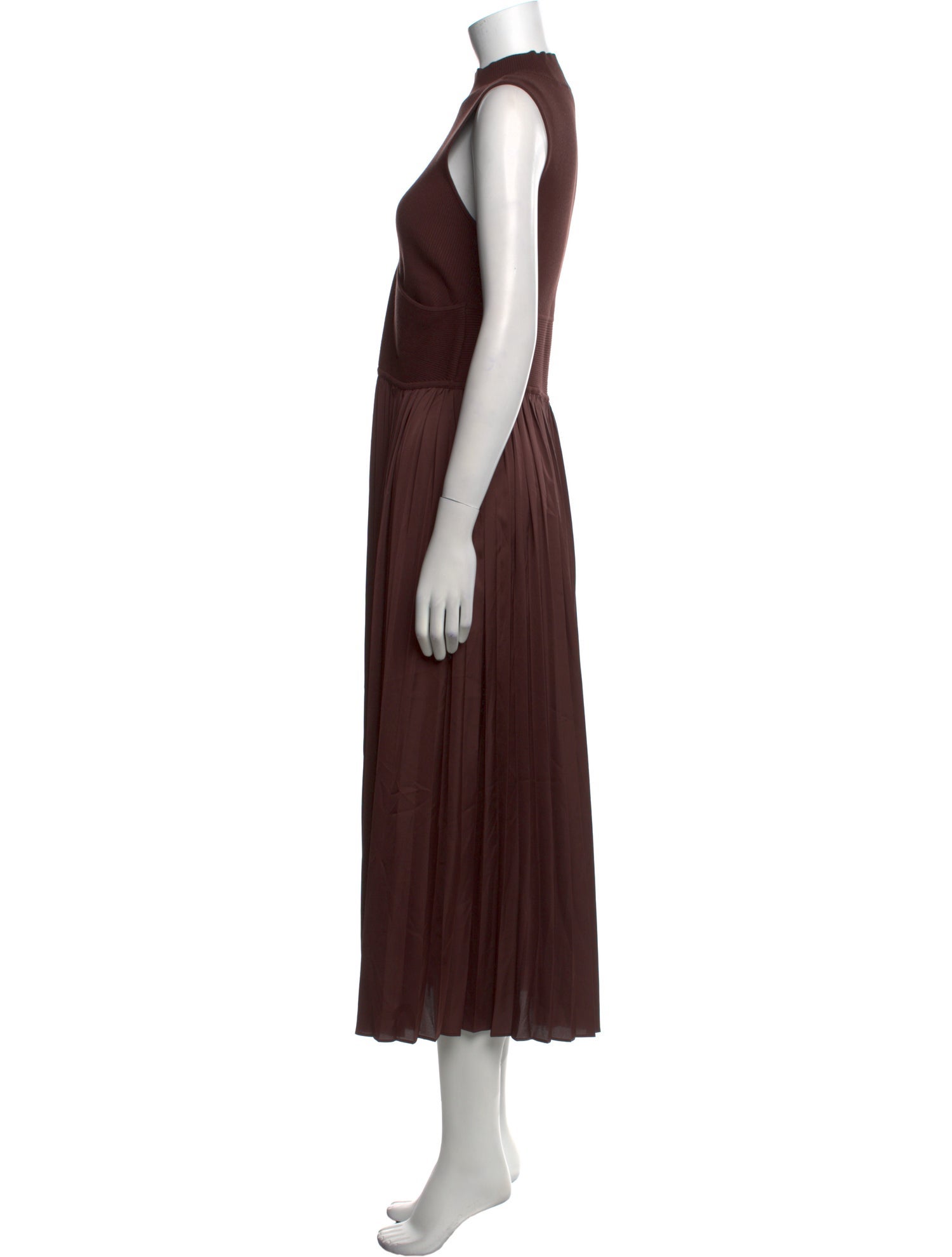 Derek Lam 10 Crosby Mock Neck Long Dress