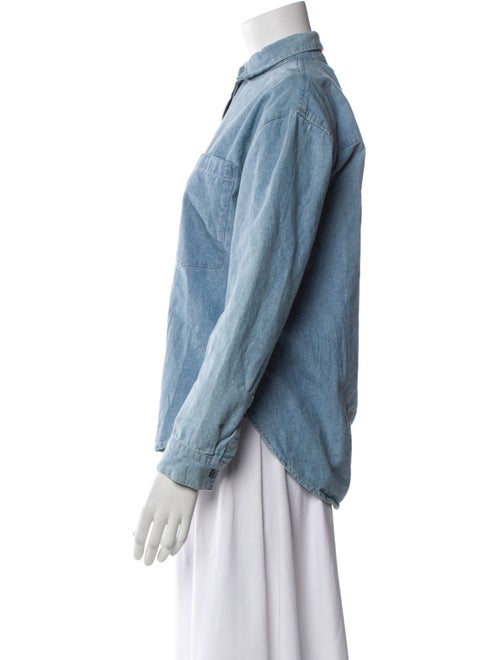 Derek Lam 10 Crosby Long Sleeve Button-Up Top