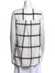 Derek Lam 10 Crosby Plaid Print Crew Neck Blouse