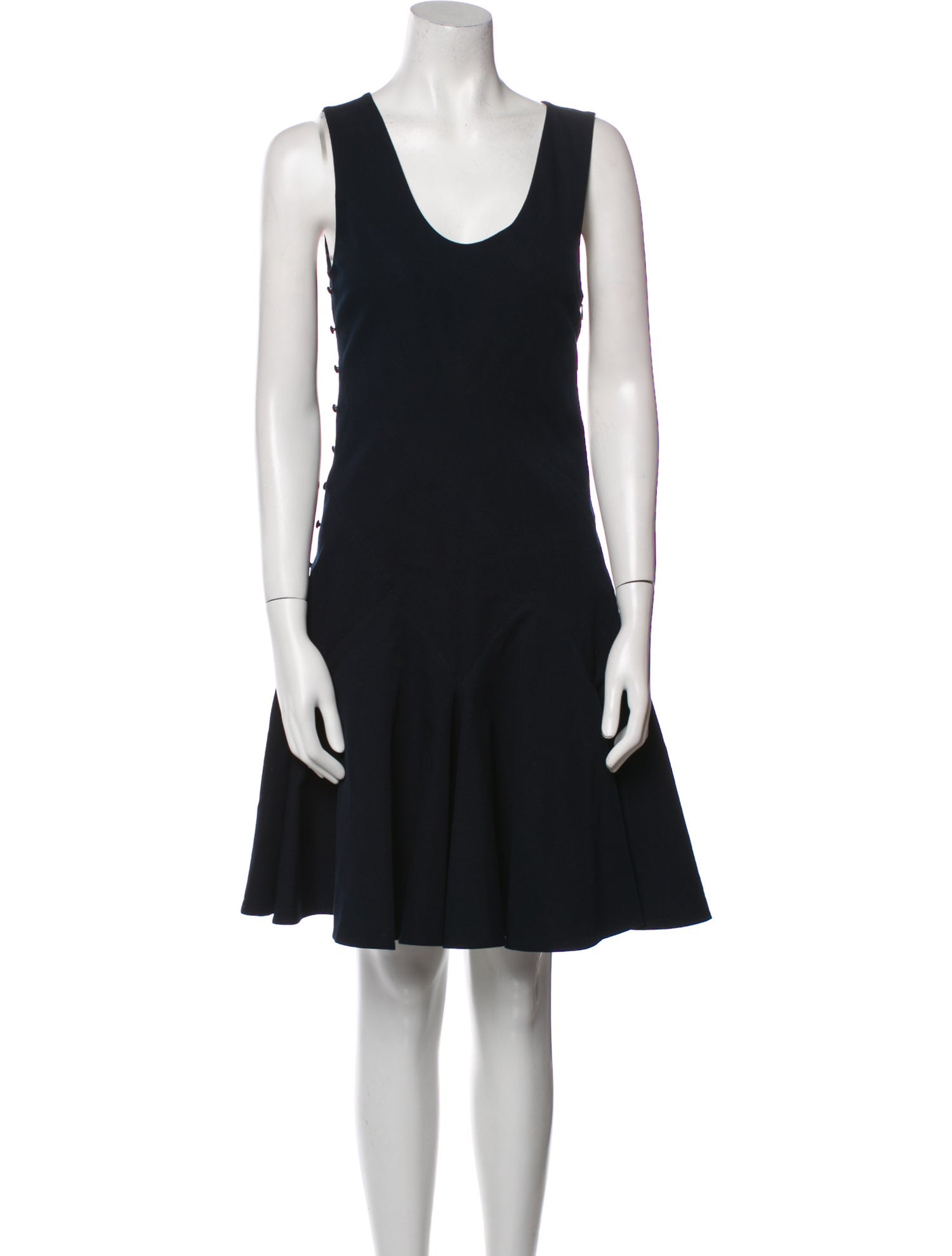 Derek Lam 10 Crosby Scoop Neck Knee-Length Dress
