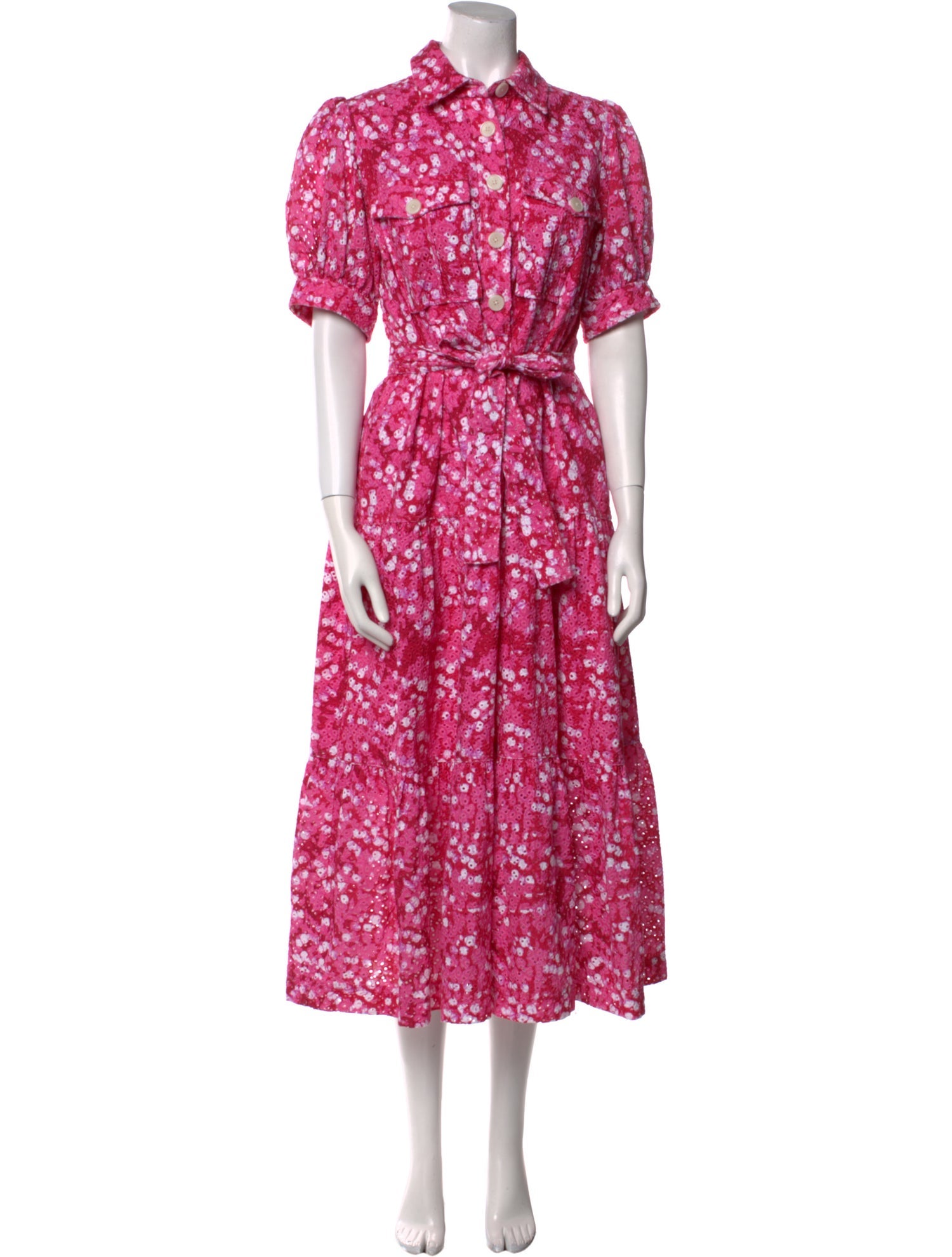 Derek Lam 10 Crosby Floral Print Long Dress