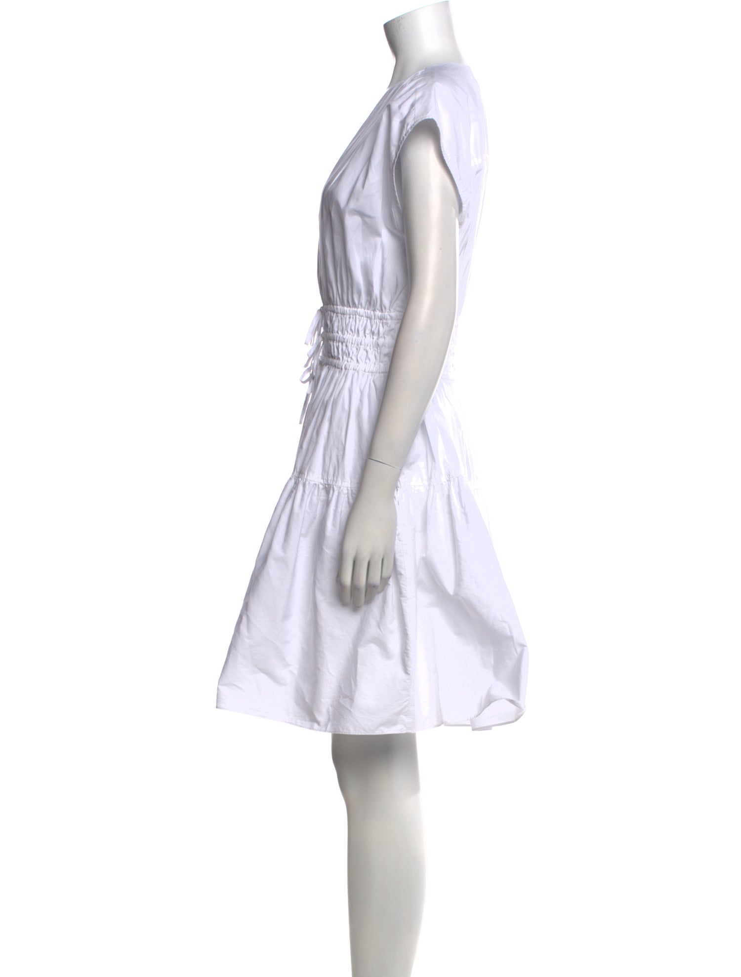 Derek Lam 10 Crosby V-Neck Knee-Length Dress