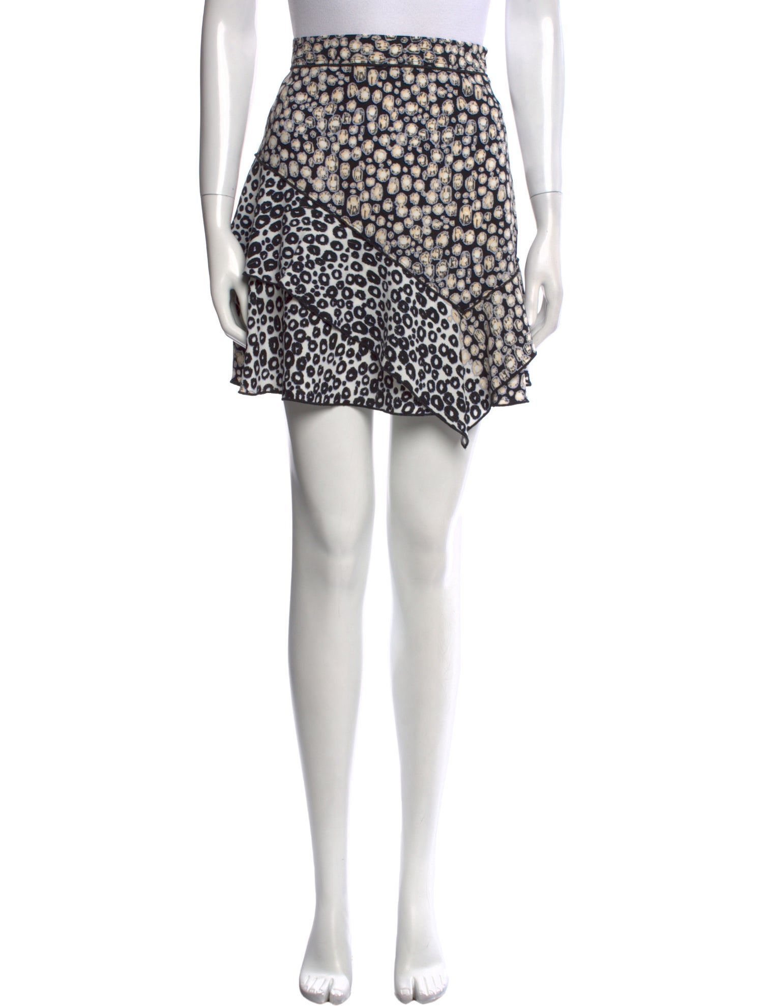 Derek Lam 10 Crosby Printed Mini Skirt
