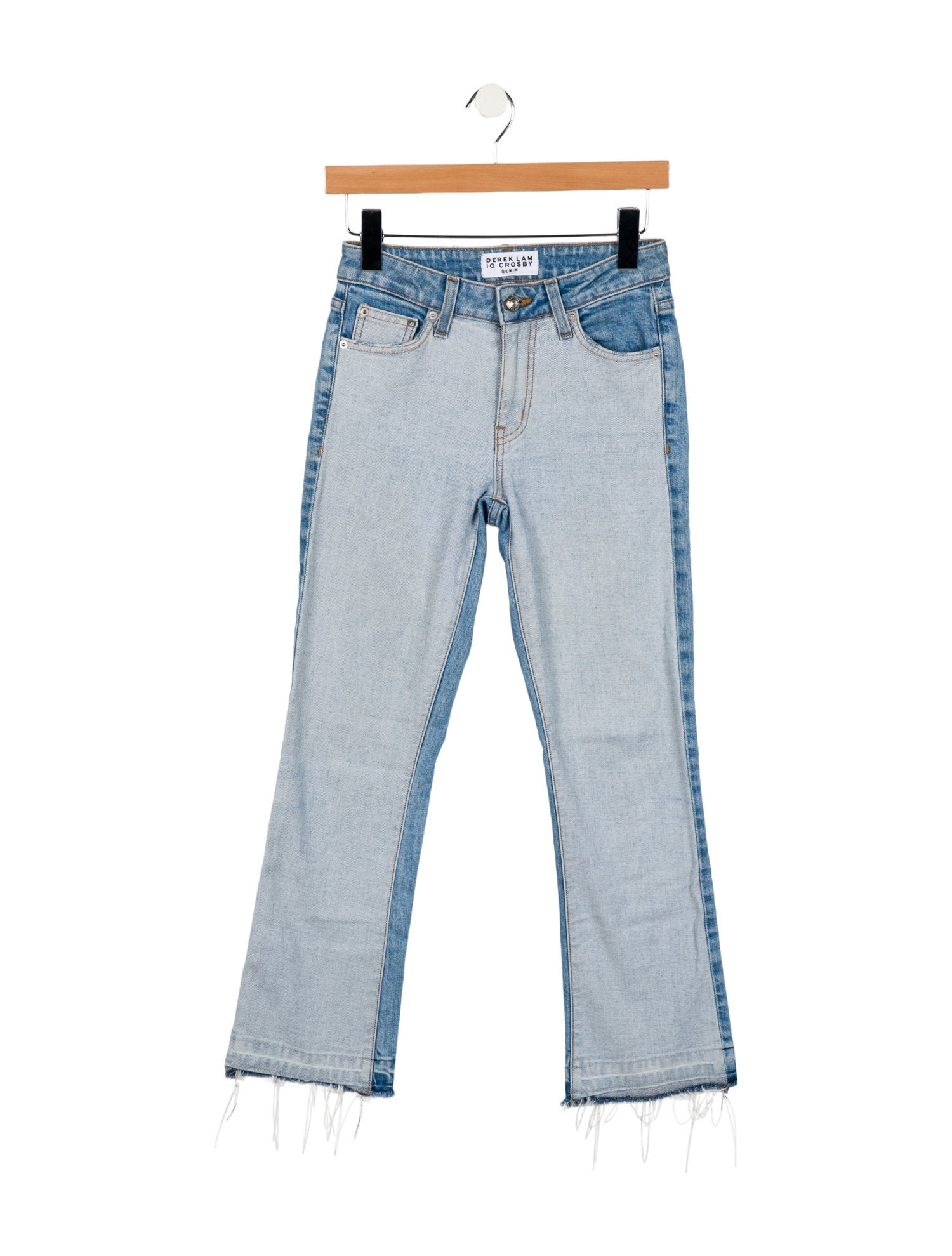 Derek Lam 10 Crosby Low-Rise Straight Leg Jeans