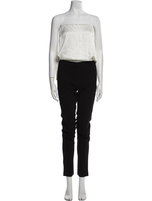 Derek Lam 10 Crosby Colorblock Pattern Strapless Jumpsuit