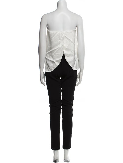 Derek Lam 10 Crosby Colorblock Pattern Strapless Jumpsuit