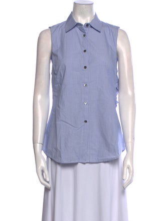 Derek Lam 10 Crosby Sleeveless Button-Up Top