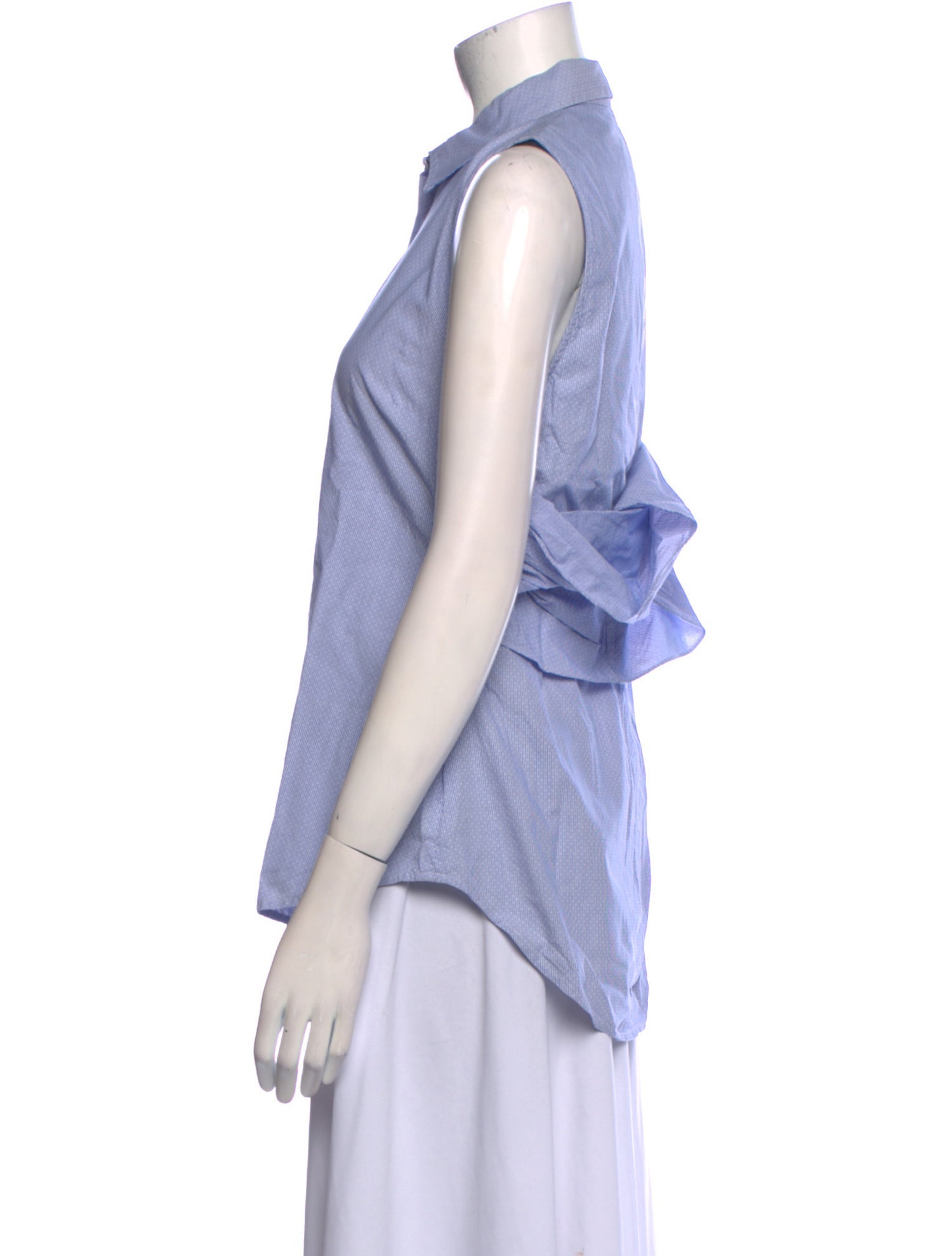 Derek Lam 10 Crosby Sleeveless Button-Up Top