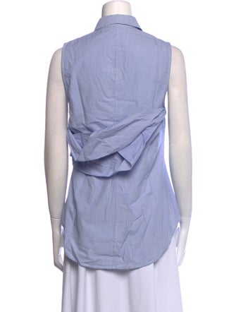 Derek Lam 10 Crosby Sleeveless Button-Up Top