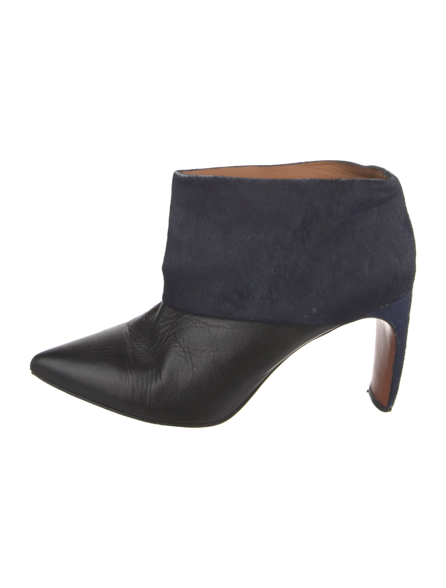Derek Lam 10 Crosby Leather Fur Trim Boots