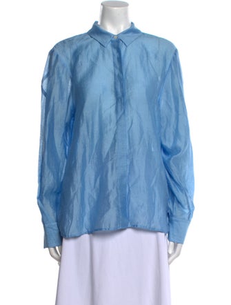 Derek Lam 10 Crosby Long Sleeve Button-Up Top