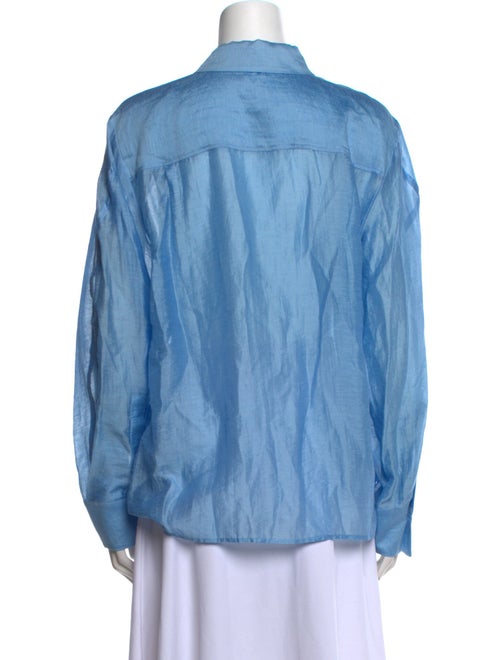 Derek Lam 10 Crosby Long Sleeve Button-Up Top