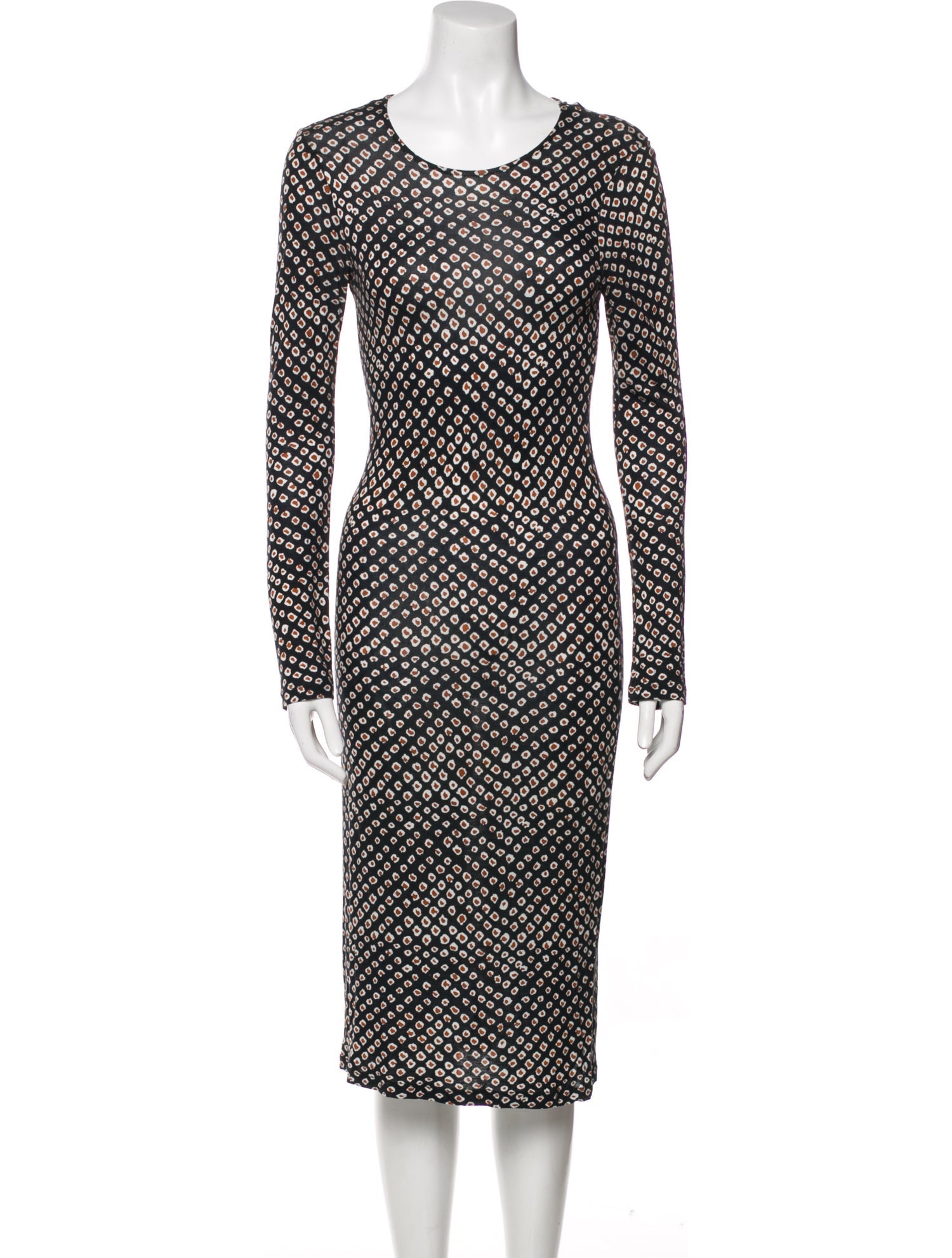 Derek Lam 10 Crosby Printed Midi Length Dress