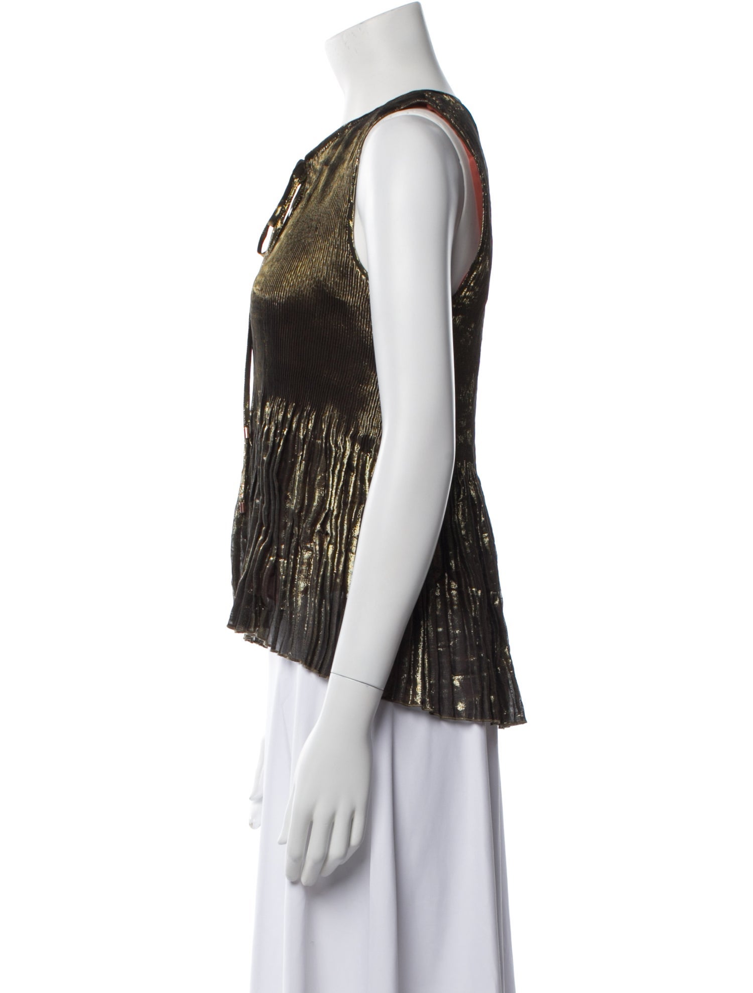 Derek Lam 10 Crosby Scoop Neck Sleeveless Top