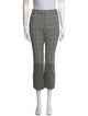 Derek Lam 10 Crosby Plaid Print Straight Leg Pants