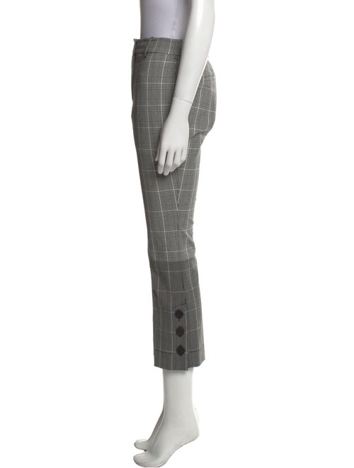 Derek Lam 10 Crosby Plaid Print Straight Leg Pants