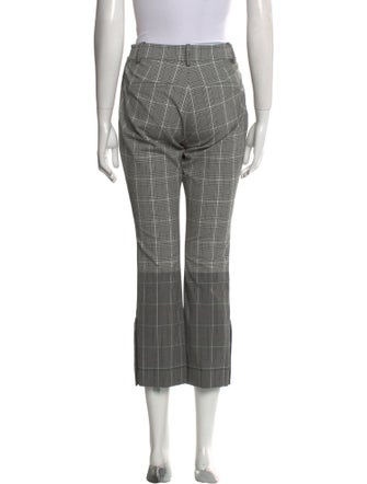 Derek Lam 10 Crosby Plaid Print Straight Leg Pants