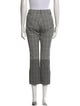 Derek Lam 10 Crosby Plaid Print Straight Leg Pants