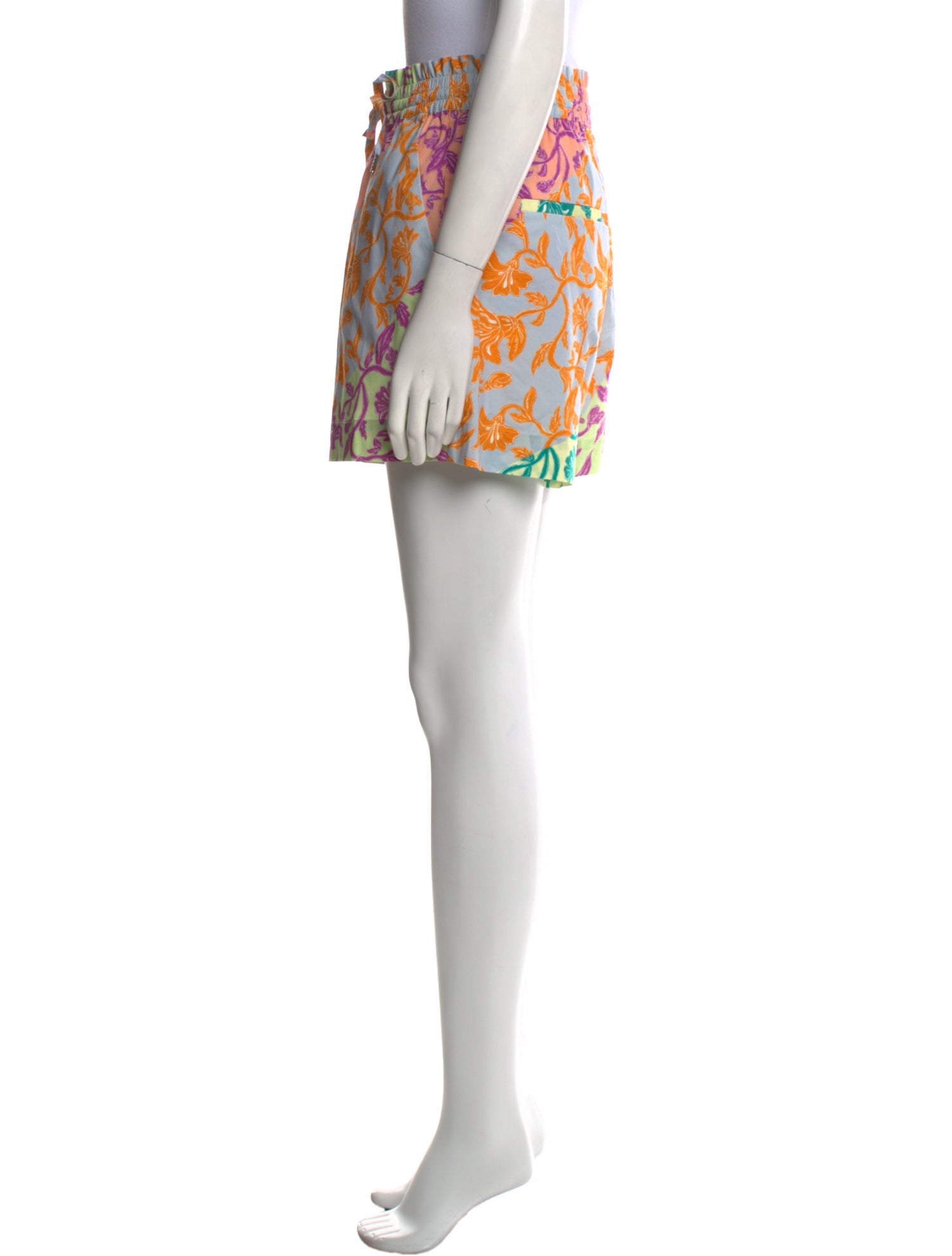 Derek Lam 10 Crosby Printed Mini Shorts