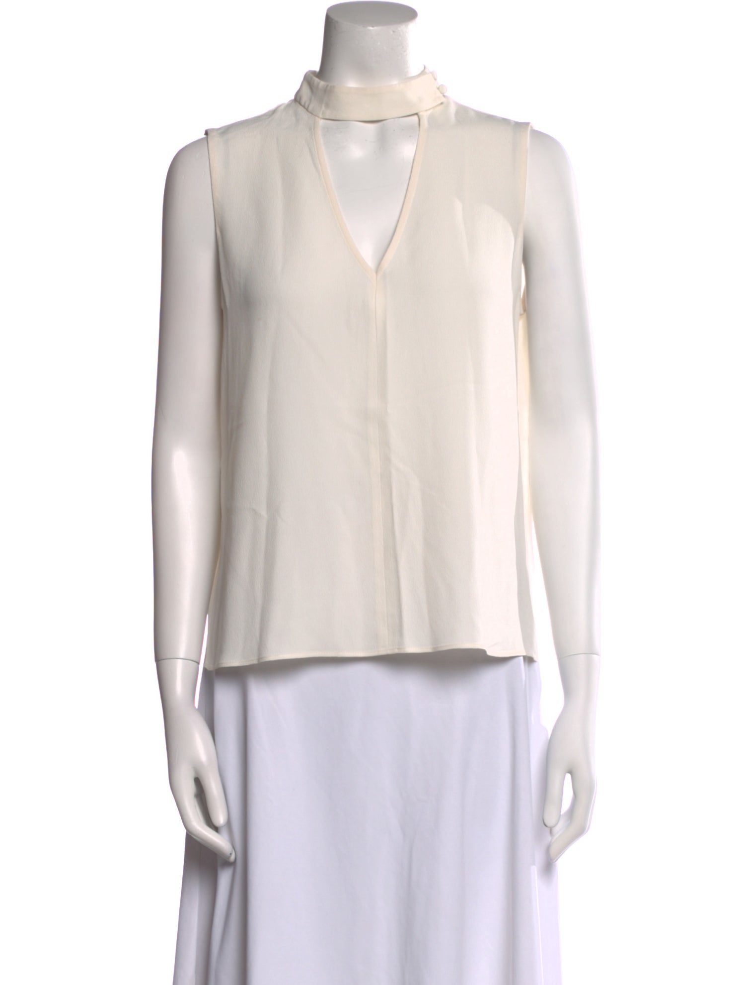 Derek Lam 10 Crosby Silk V-Neck Blouse