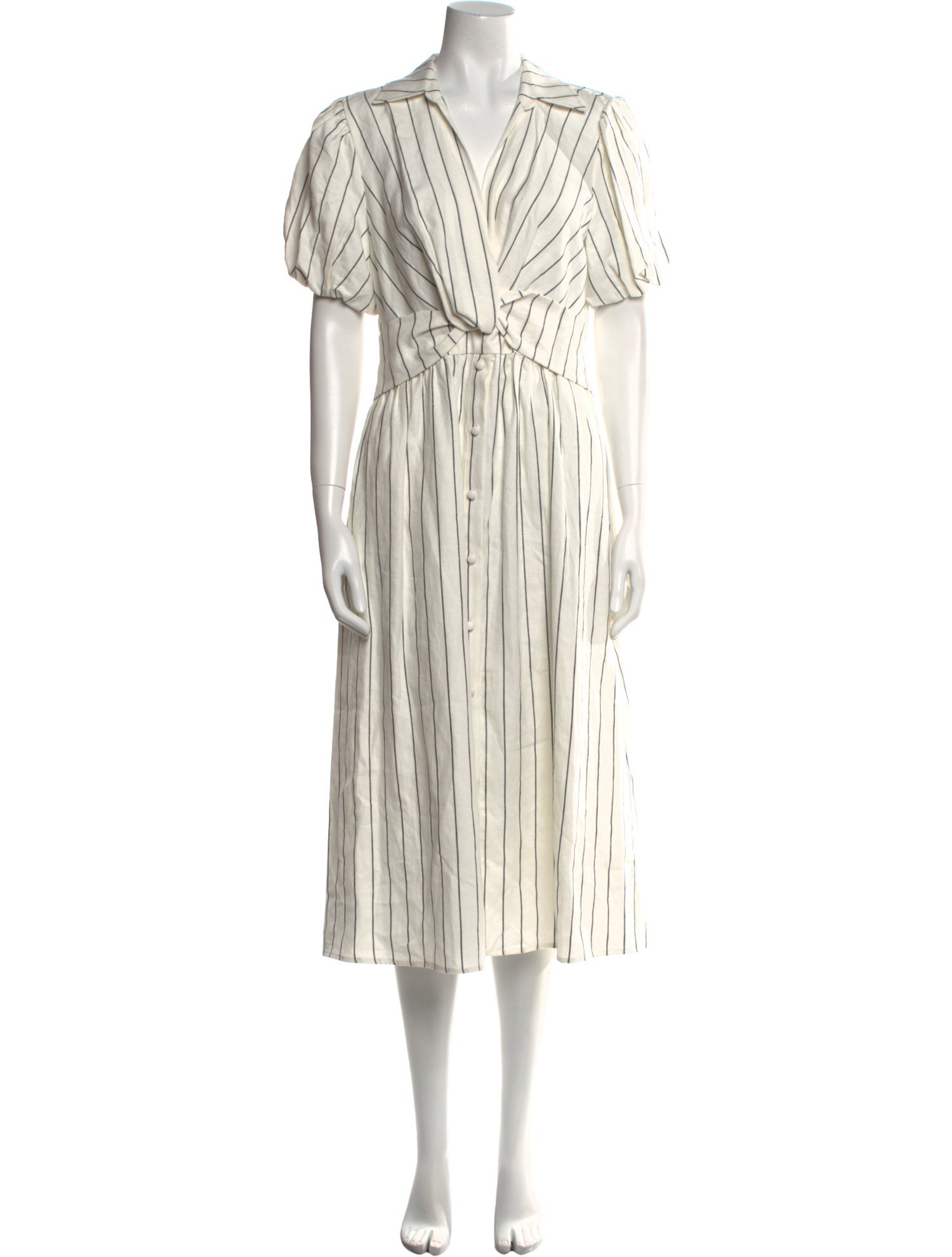 Derek Lam 10 Crosby Linen Midi Length Dress