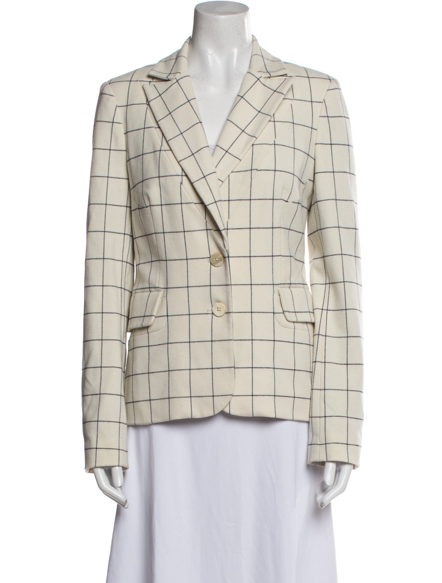 Derek Lam 10 Crosby Plaid Print Blazer