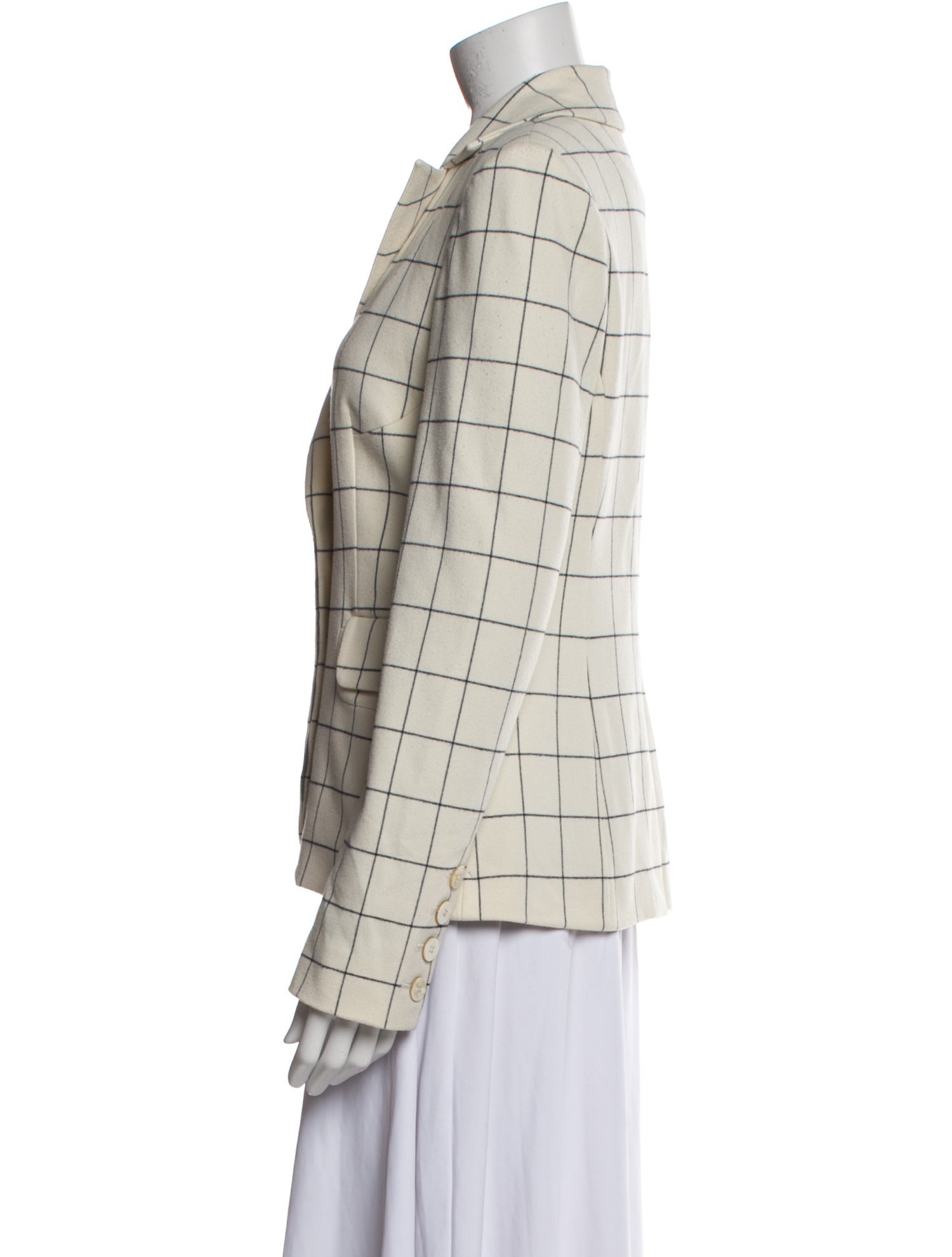 Derek Lam 10 Crosby Plaid Print Blazer