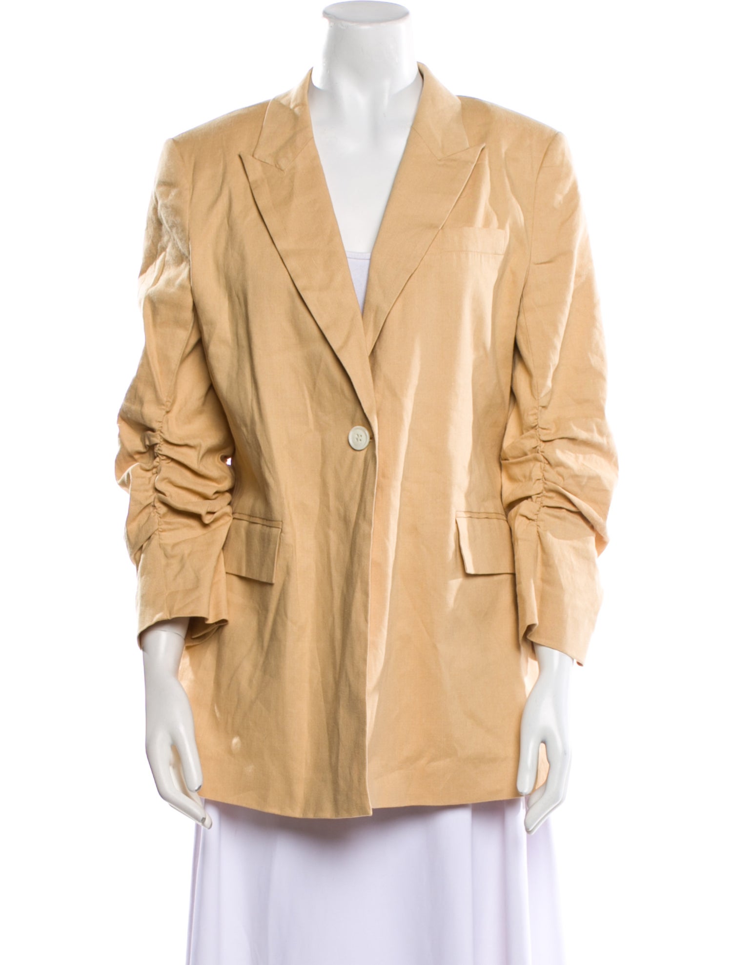 Derek Lam 10 Crosby Linen Striped Blazer