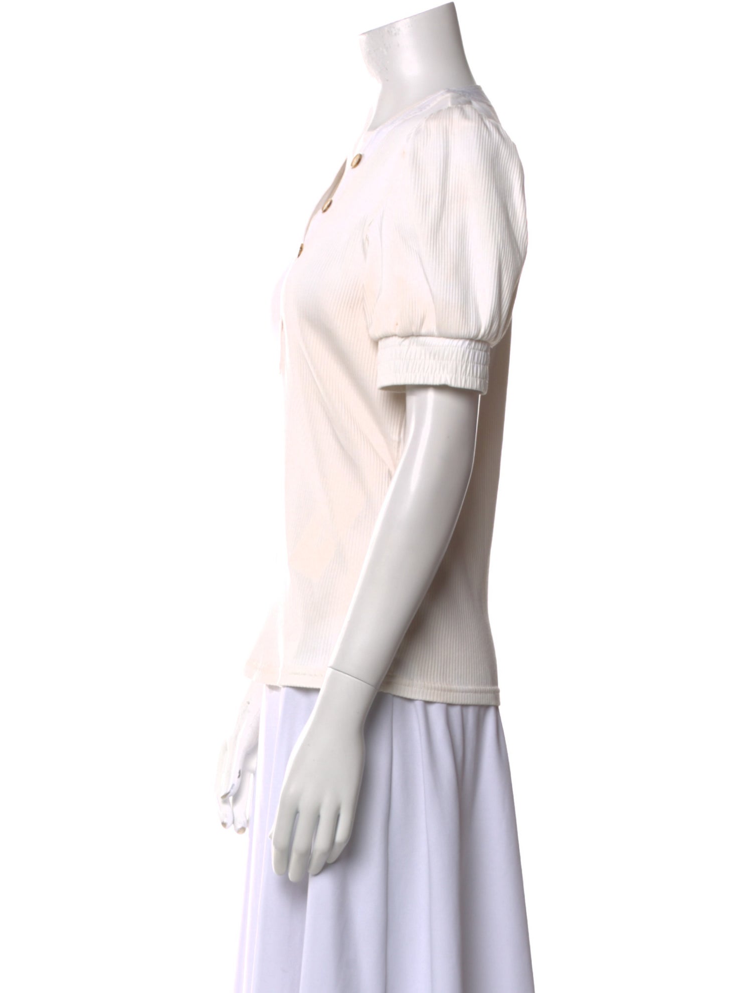 Derek Lam 10 Crosby V-Neck Short Sleeve Top