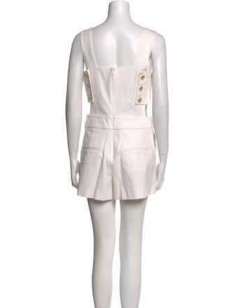 Derek Lam 10 Crosby Square Neckline Romper