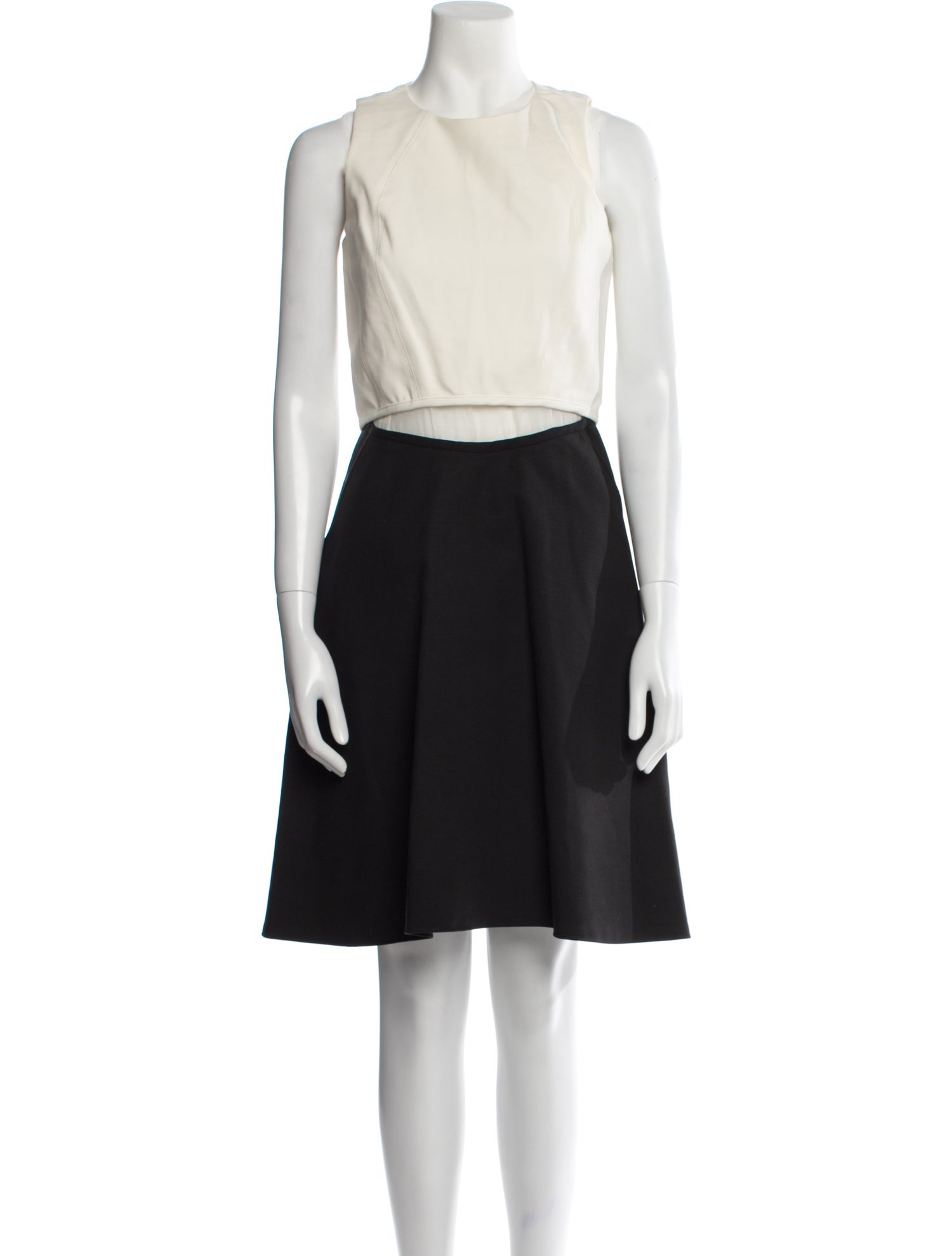 Derek Lam 10 Crosby Crew Neck Knee-Length Dress